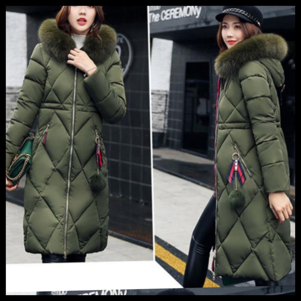 NWOT Fabulous long winter coat. - Picture 2 of 3